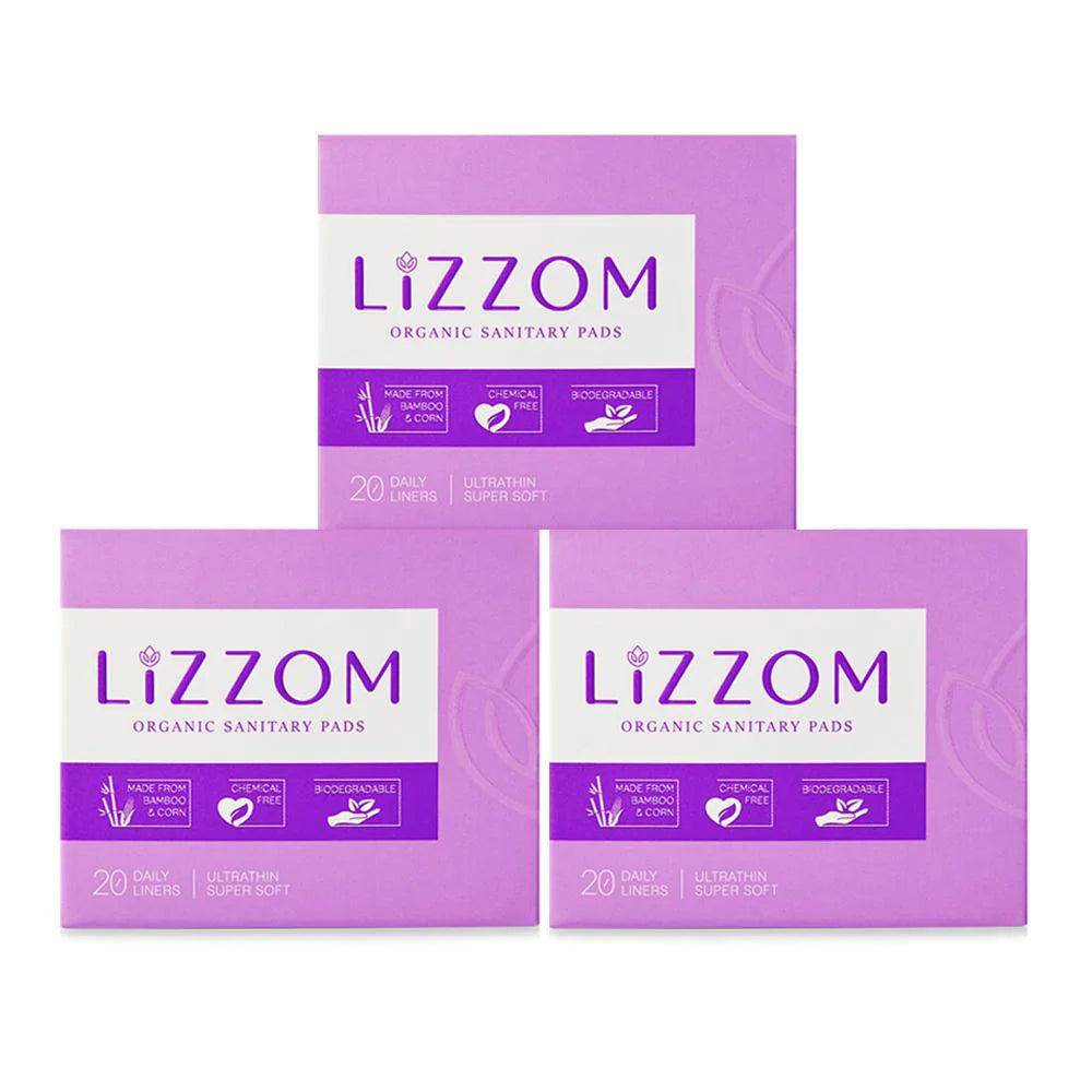 LiZZOM Daily Liners (60 Liners) - Pack Of 3
