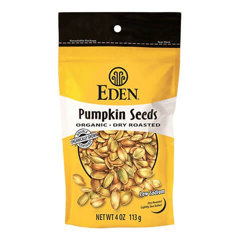 EDEN Organic Dry Roast Pumpkin Seeds, 113g