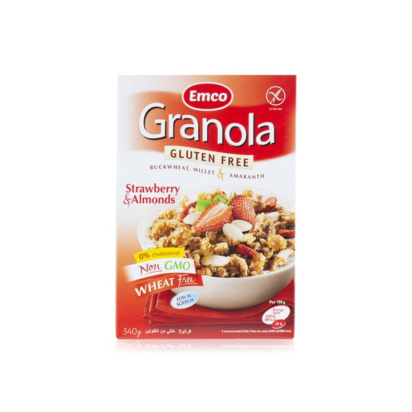 EMCO Granola Gluten Free With Strawberries And Almonds, 340g