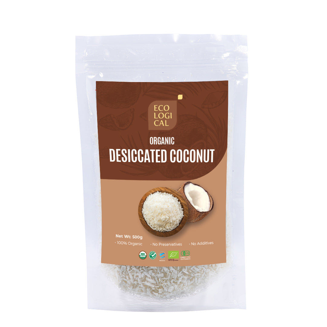ECOLOGICAL Organic Desiccated Coconut, 250g