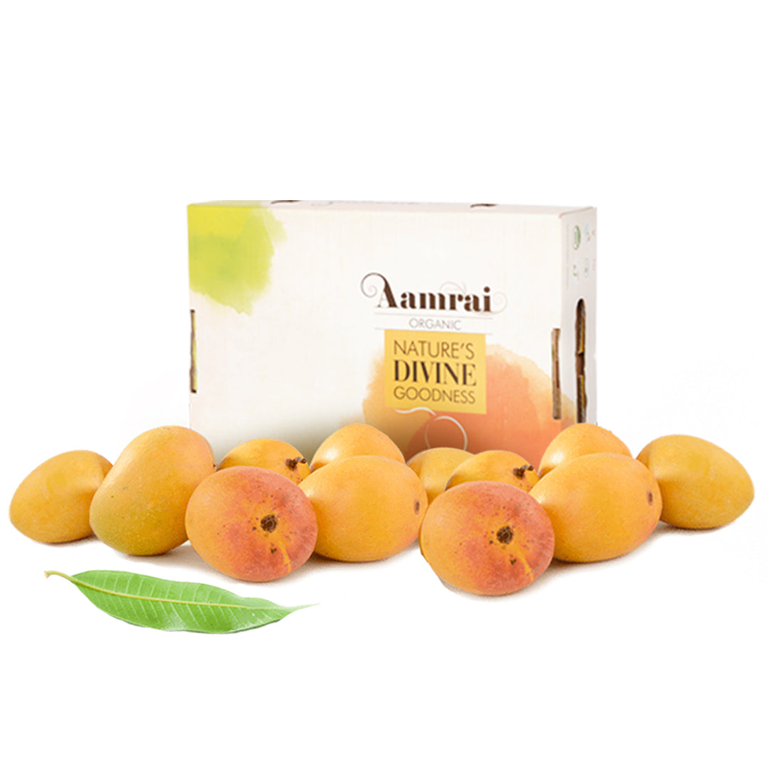 AAMRAI Organic Alphonso Mangoes - Exotic, Box of 6 Pcs