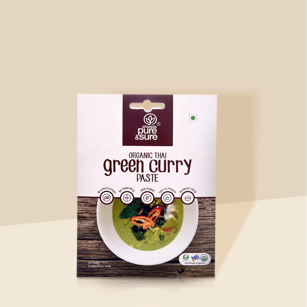 PURE & SURE Organic Green Curry Paste, 50g
