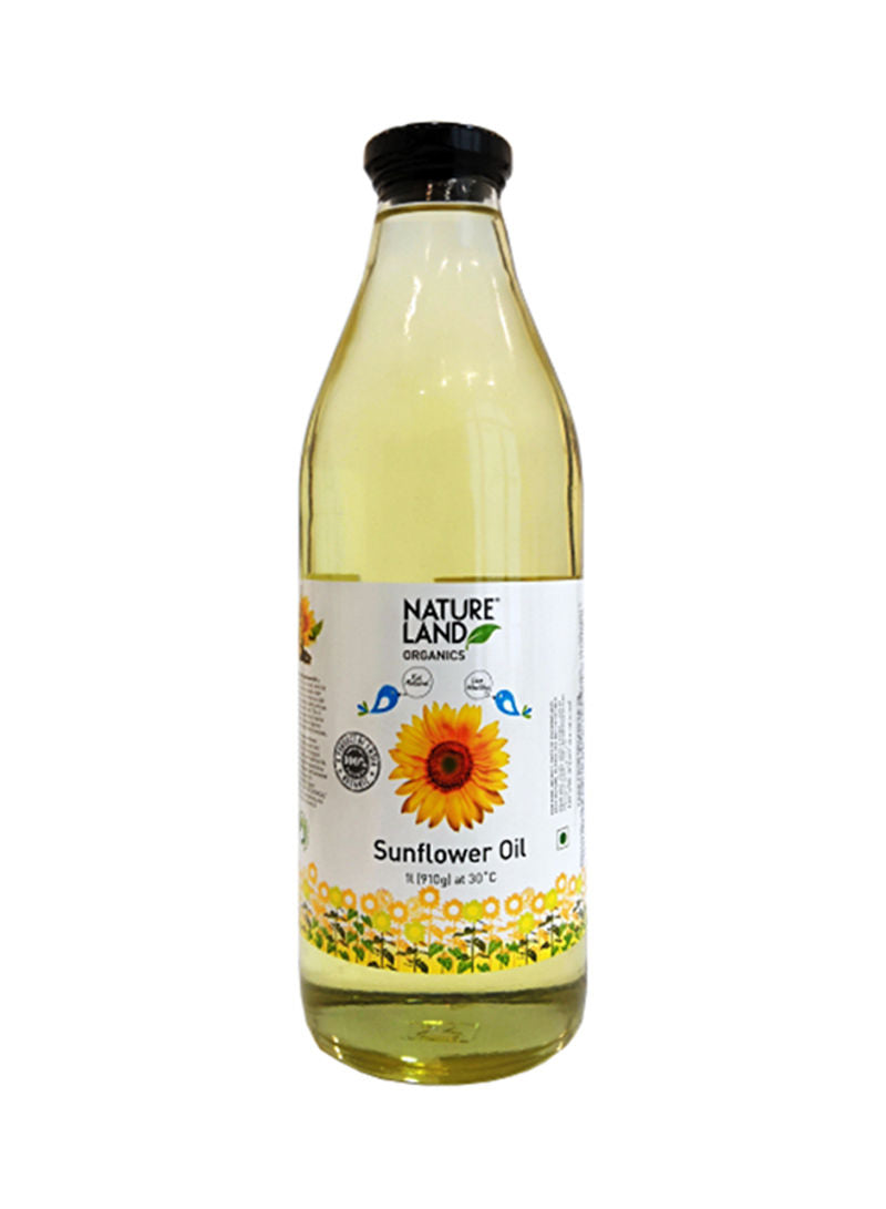 NATURELAND Organic Sunflower Oil, 1Ltr