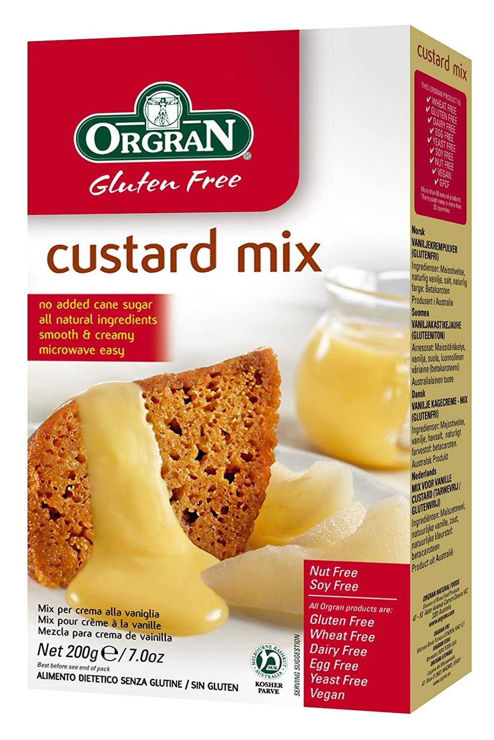 ORGRAN Custard Mix, 200g