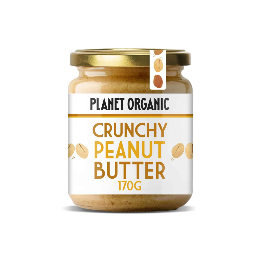 PLANET ORGANIC Crunchy Peanut Butter, 170g