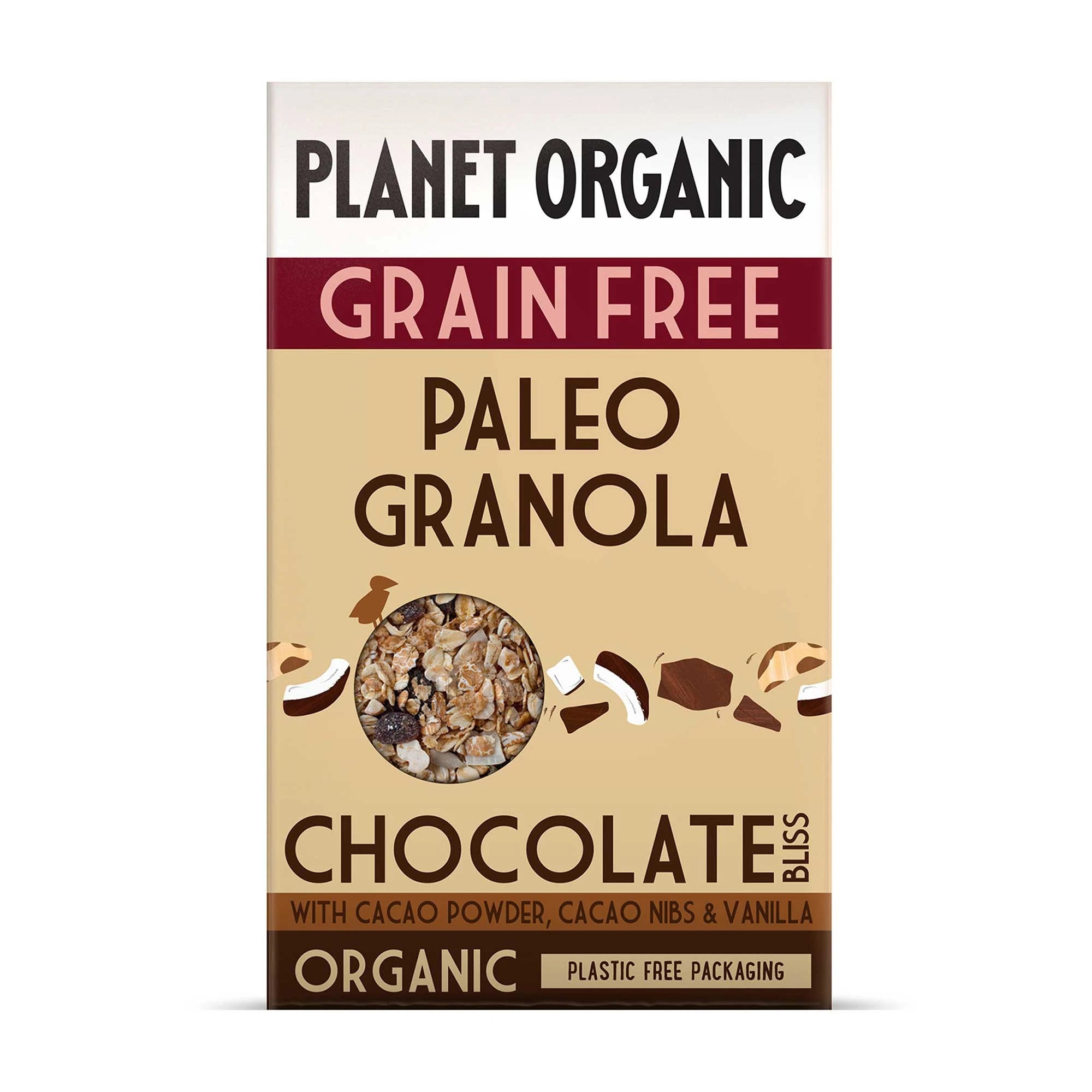 PLANET ORGANIC Paleo Granola Chocolate Bliss, 350g