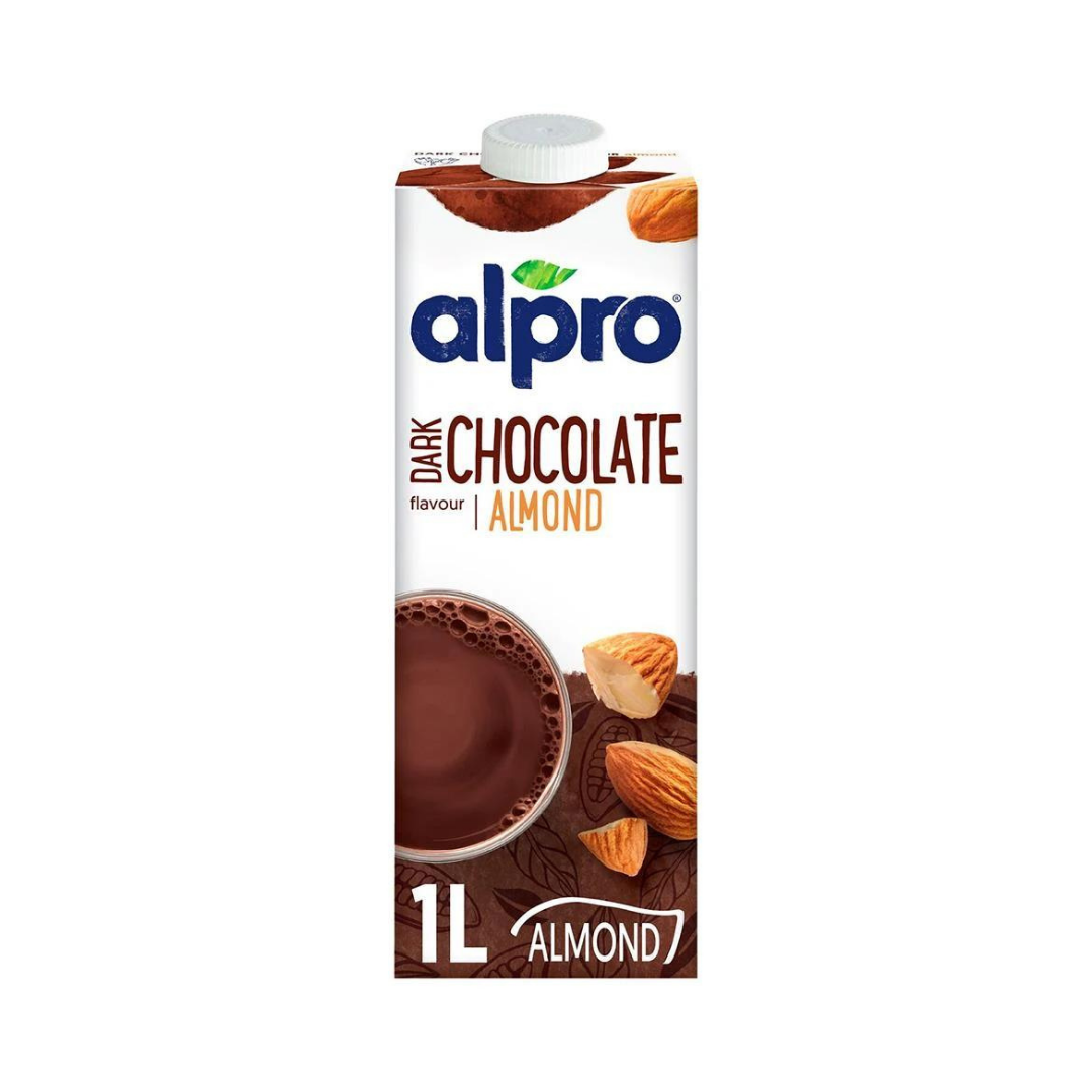 ALPRO  Almond Dark Chocolate, 1Ltr - Pack Of 8