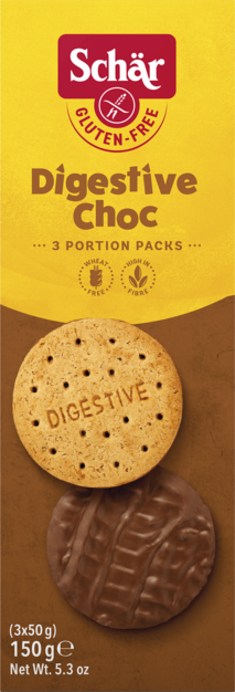 SCHÄR Digestive Choc Biscuits, 150g