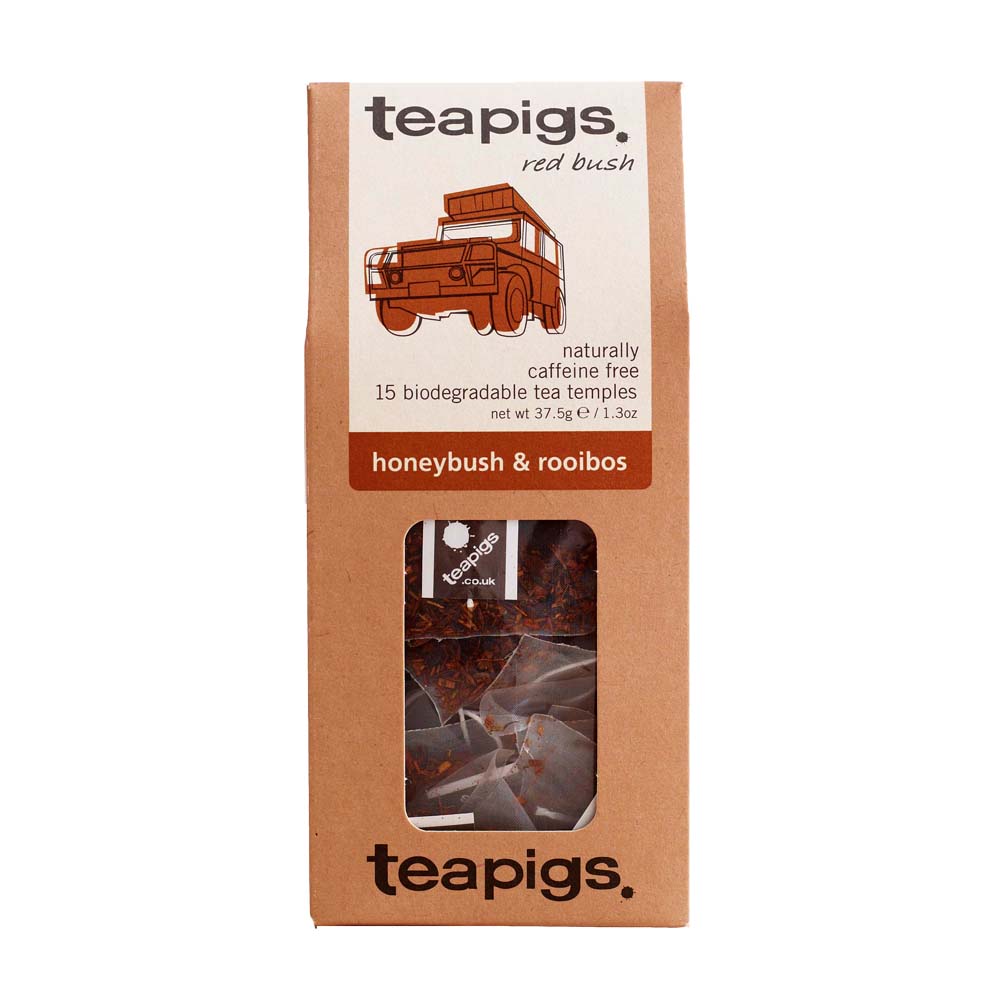 TEAPIGS Honeybush & Rooibos Tea 15 Temples, 37.5g