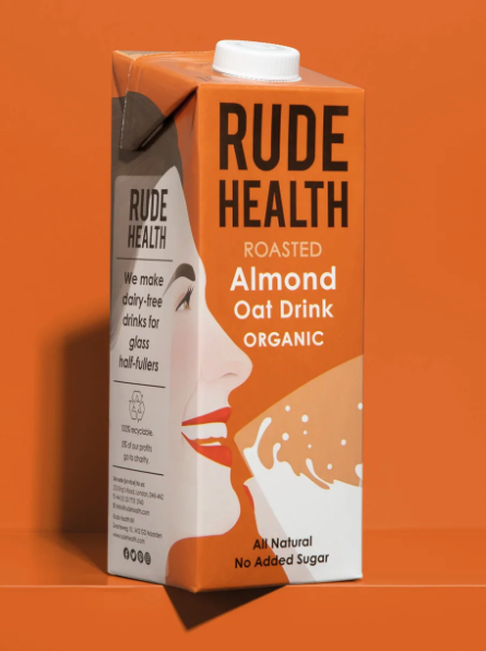 RUDE HEALTH Roasted Almond Oat Drink Organic, 1 Ltr
