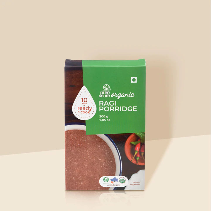 PURE & SURE Organic Ragi Porridge, 200g