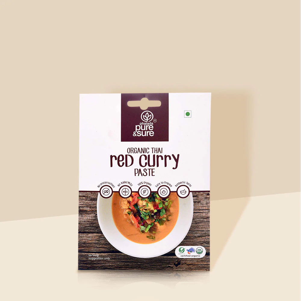 PURE & SURE Organic Red Curry Paste, 50g