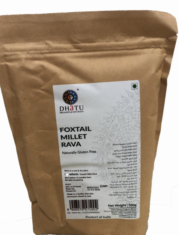 DHATU Organic Foxtail Millet Whole, 500g