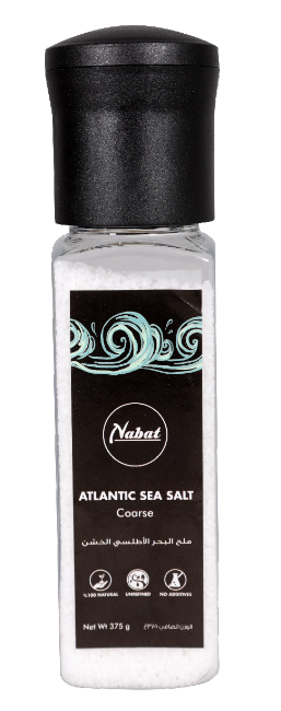 NABAT Atlantic Sea Salt Coarse Grinder, 375g