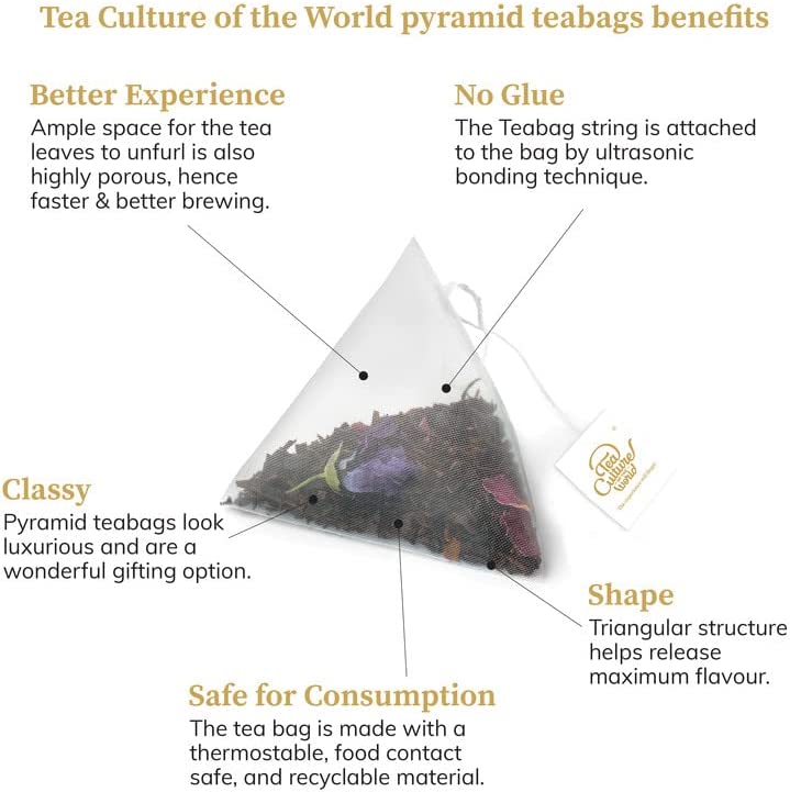 TEA CULTURE OF THE WORLD Flowery Bouquet Tea (Pack Of 16), 32g