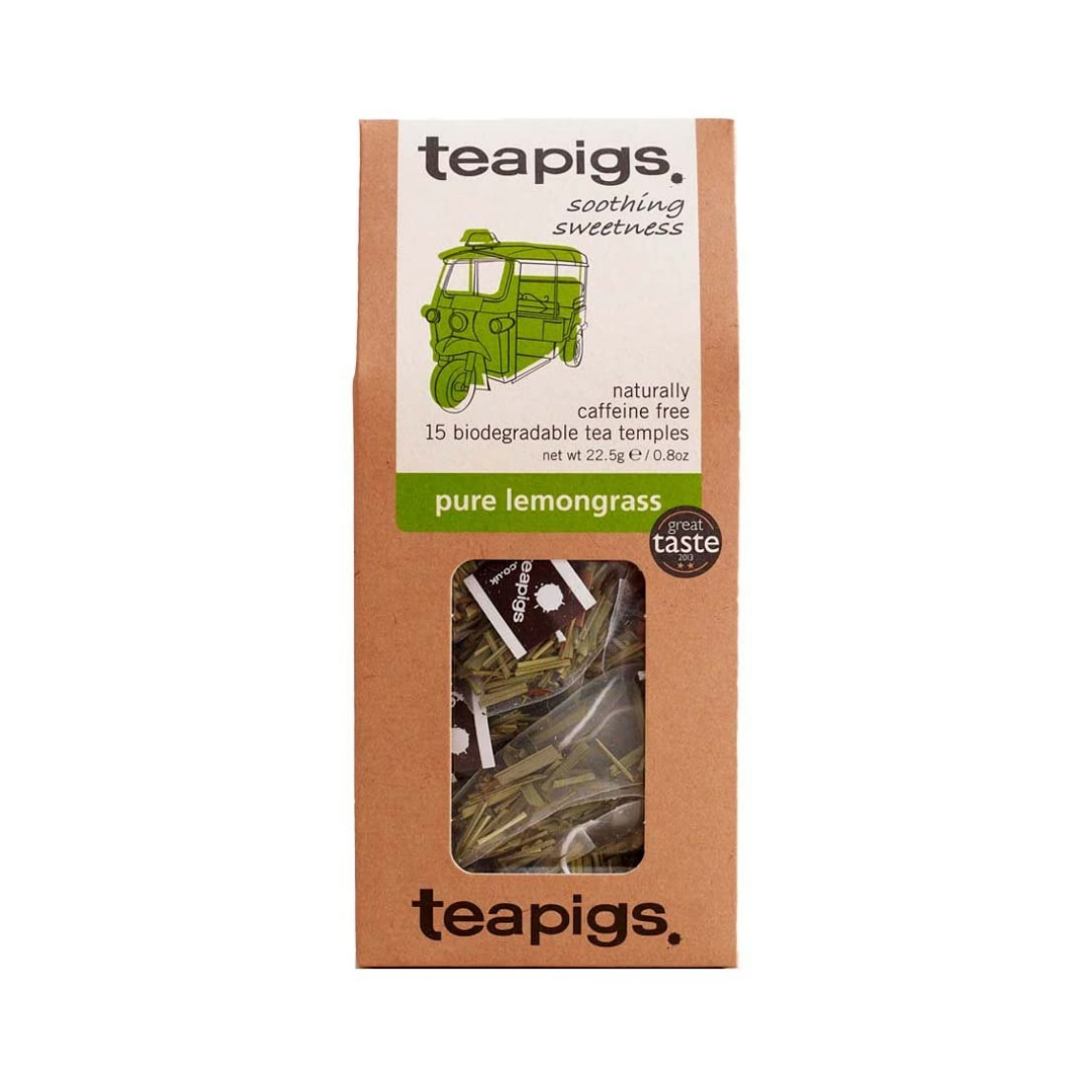 TEAPIGS Pure Lemongrass Tea 15 Temples, 22.5g