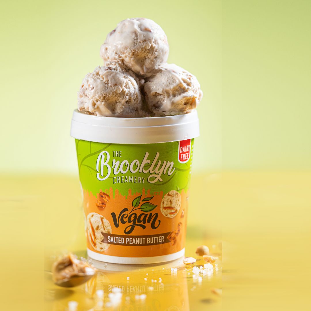 THE BROOKLYN CREAMERY Vegan Ice Cream - Salted Peanut Butter, 450ml