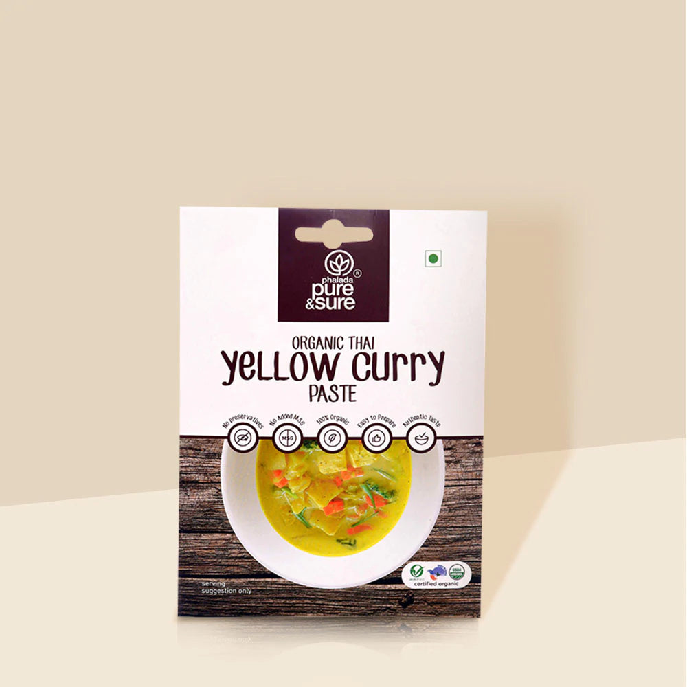 PURE & SURE Organic Yellow Curry Paste, 50g