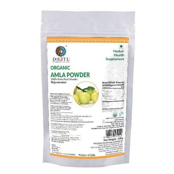 DHATU Organic Amla Powder, 100g