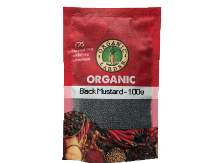 ORGANIC LARDER Black Mustard Seeds, 100g - Organic