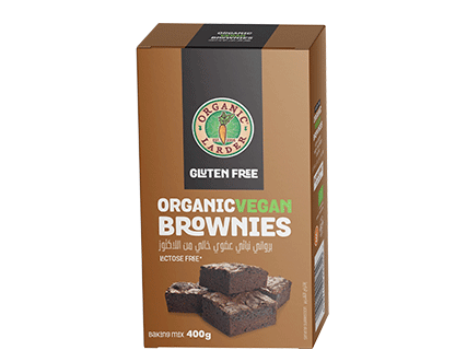 ORGANIC LARDER Brownies, Brownie Mix, 400g - Organic, Vegan, Gluten Free, Natural