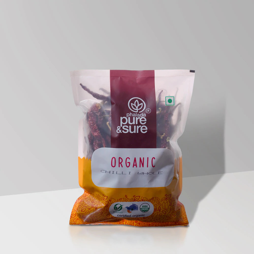 PURE & SURE Organic Chilli Whole, 200g