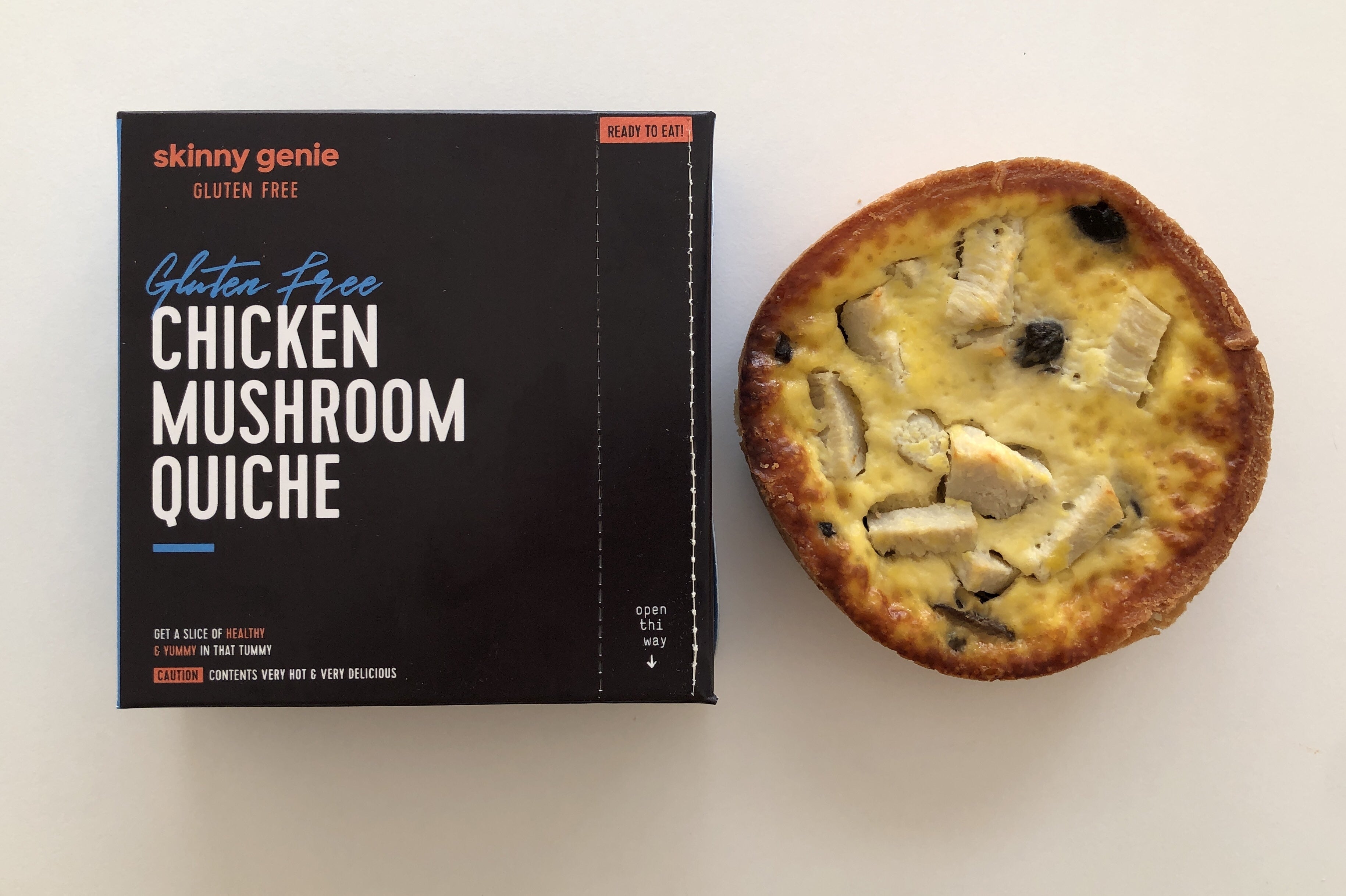 SKINNY GENIE Gluten Free Chicken Mushroom Quiche, 150g