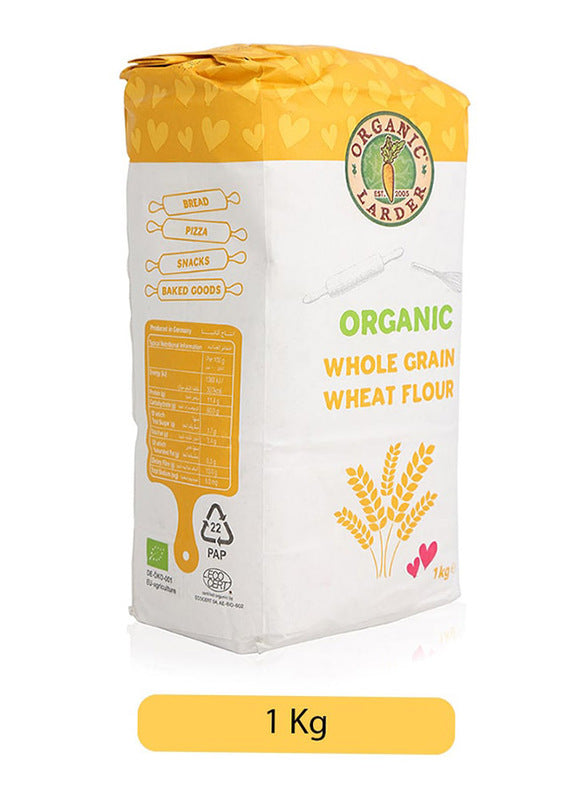 ORGANIC LARDER Whole Grain Wheat Flour, 1Kg