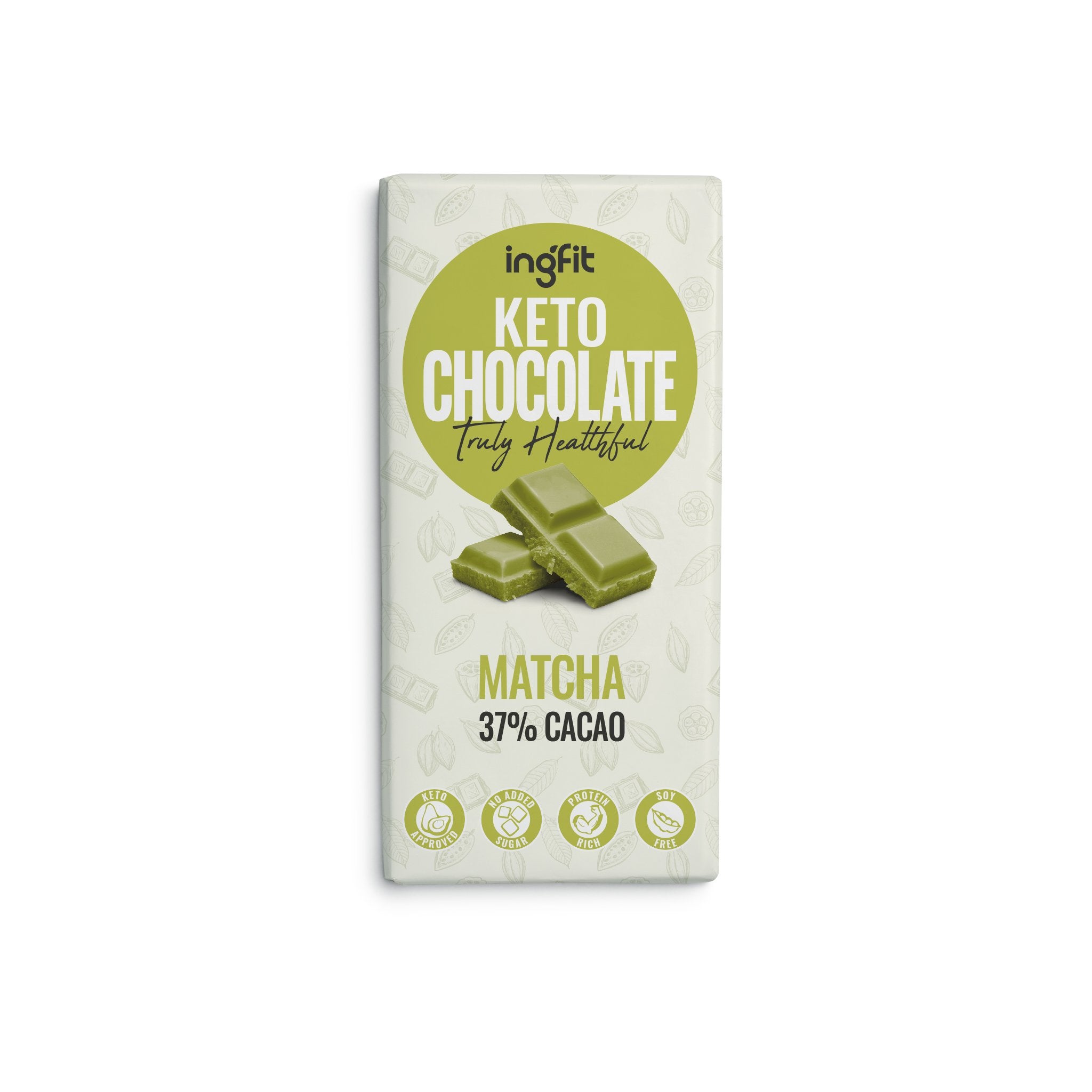 INGFIT Keto Matcha Chocolate, 100g