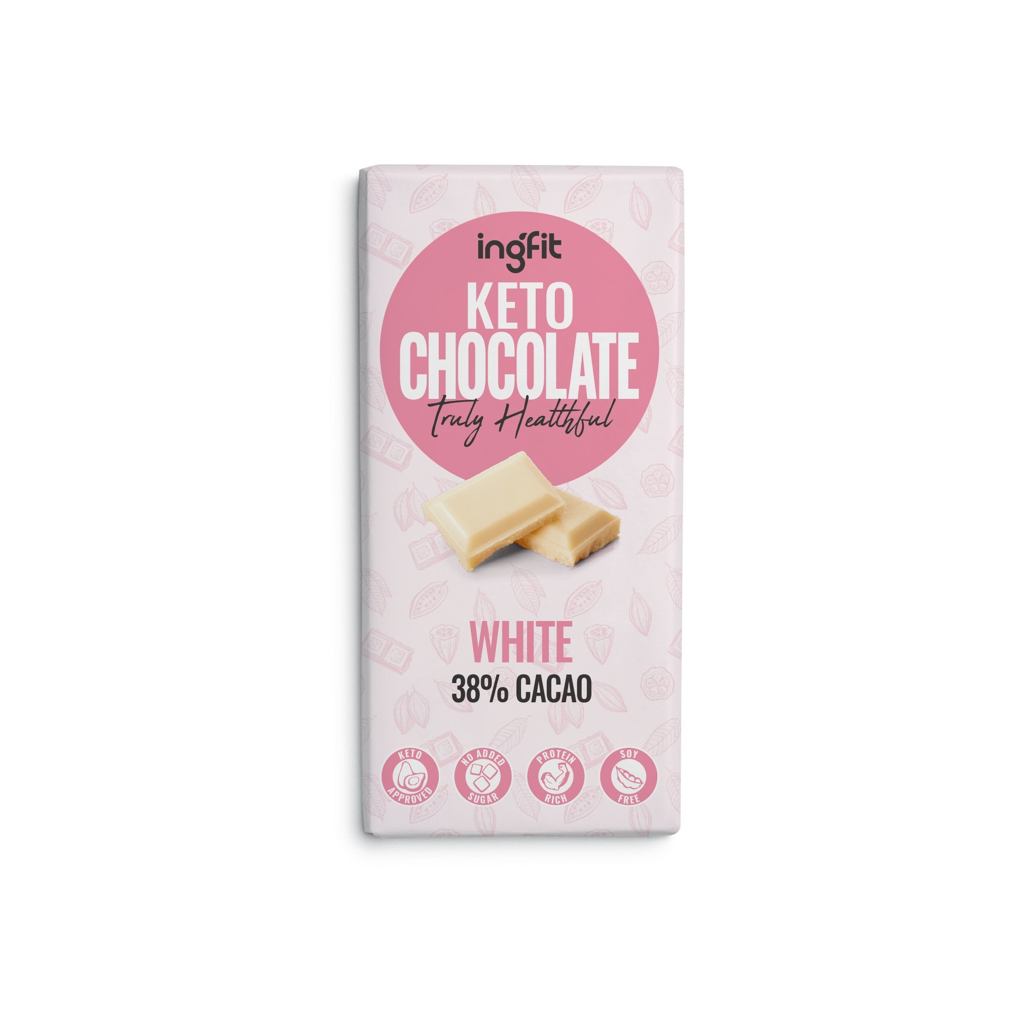 INGFIT Keto White Chocolate, 100g