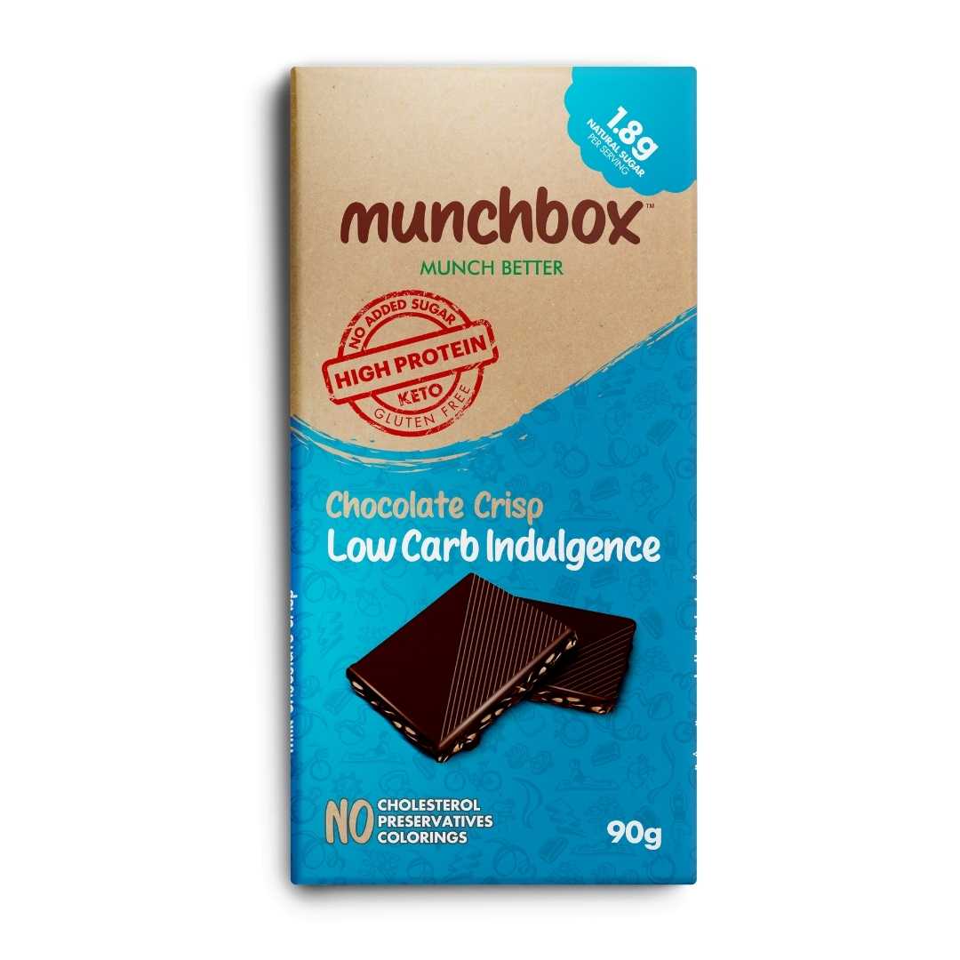 MUNCH BOX Keto Chocolate Crisp - Low Carb Indulgence,90g