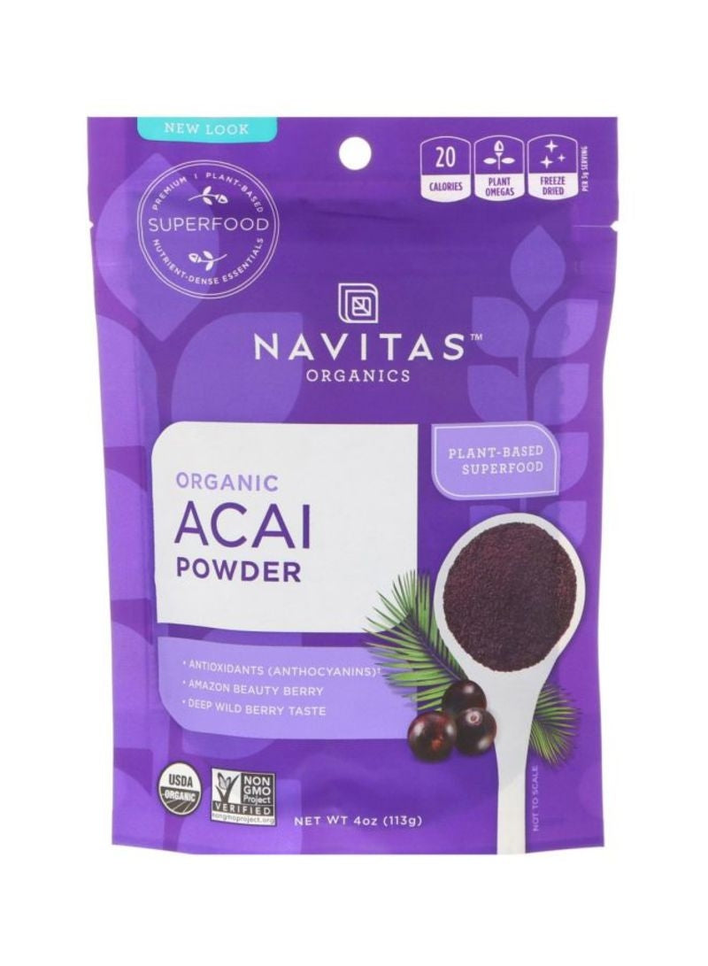 NAVITAS ORGANICS Plant Based Acai Powder, 113g