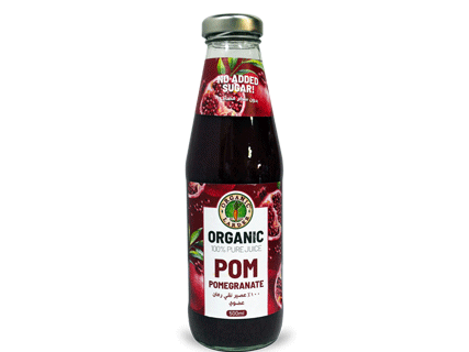 ORGANIC LARDER 100% Pure Pomegranate Juice, 500ml - Organic, Vegan, No Added Sugar