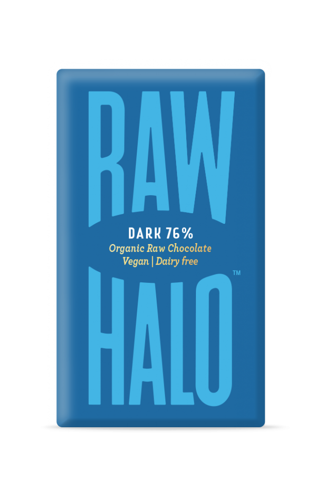 RAW HALO Dark Chocolate 76%, 70g