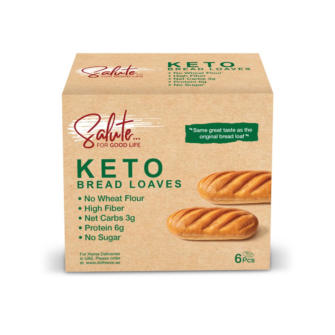 SALUTE Keto Bread Loaves, 210g - Pack Of 6, Keto-friendly