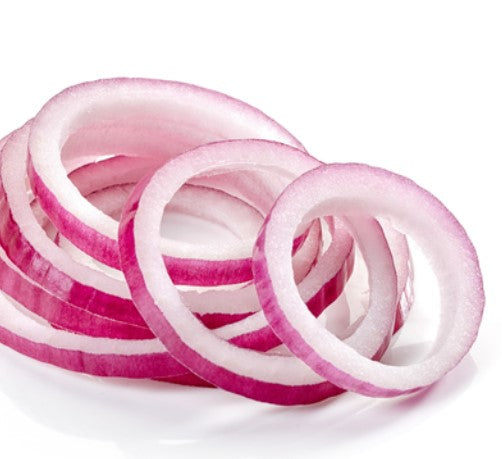 FRESH Red Sliced Onions, 250g