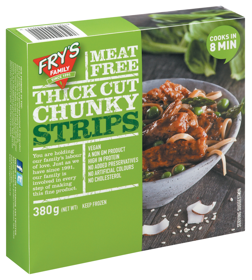 FRY'S Meat Free Thick Cut Chunky Strips, 380g